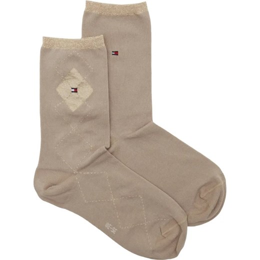 Tommy Hilfiger Skarpety 2-pack SHINY ARGYLE Tommy Hilfiger 35/38 okazja Gomez Fashion Store