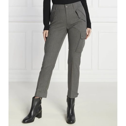 LAUREN RALPH LAUREN Wełniane spodnie cargo | Skinny fit ze sklepu Gomez Fashion Store w kategorii Spodnie damskie - zdjęcie 184511592