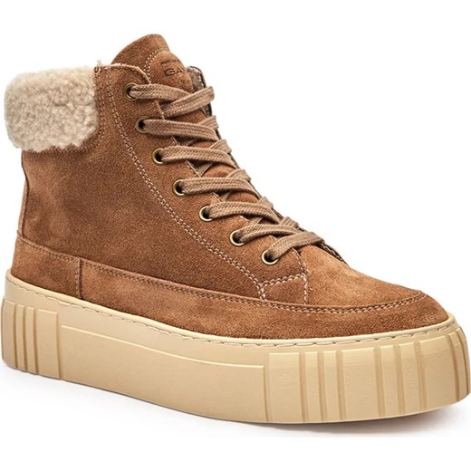 Gant Skórzane sneakersy Snowmont | z dodatkiem wełny ze sklepu Gomez Fashion Store w kategorii Buty sportowe damskie - zdjęcie 184511641