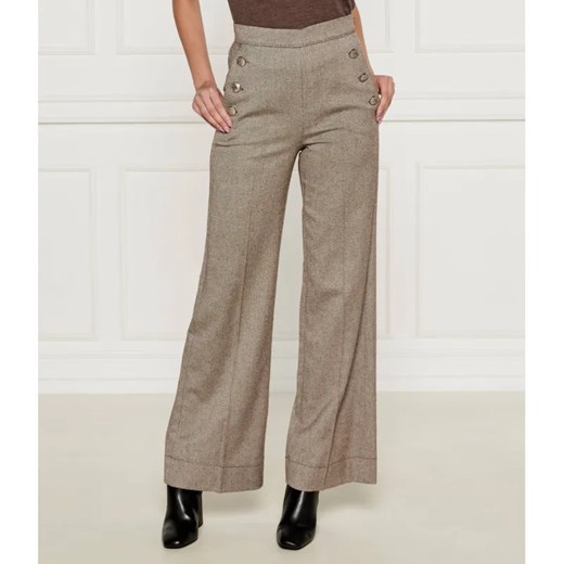 Marella Spodnie | flare fit | z dodatkiem wełny Marella 36 okazja Gomez Fashion Store