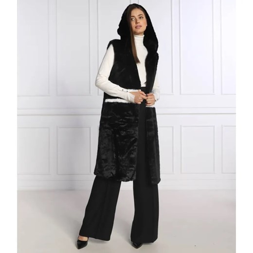 Silvian Heach Futrzany Bezrękawnik | Longline Fit ze sklepu Gomez Fashion Store w kategorii Kamizelki damskie - zdjęcie 184511721