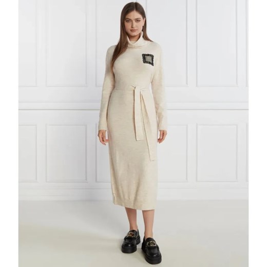 Liu Jo Rose Sukienka z paskiem | z dodatkiem wełny ze sklepu Gomez Fashion Store w kategorii Sukienki - zdjęcie 184512103