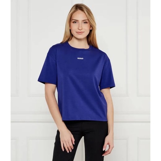 Hugo Bodywear T-shirt SHUFFLE | Oversize fit ze sklepu Gomez Fashion Store w kategorii Bluzki damskie - zdjęcie 184512250