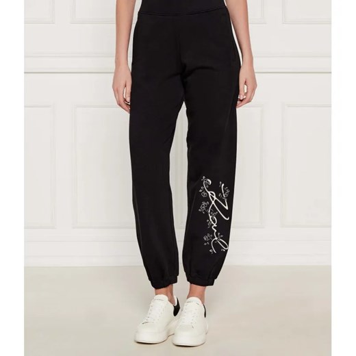 Karl Lagerfeld Spodnie dresowe Orchid | Regular Fit ze sklepu Gomez Fashion Store w kategorii Spodnie damskie - zdjęcie 184512433