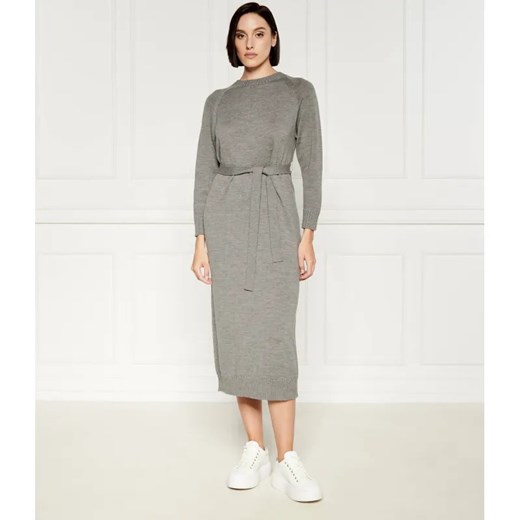 Max Mara Leisure Wełniana sukienka z paskiem ze sklepu Gomez Fashion Store w kategorii Sukienki - zdjęcie 184512544