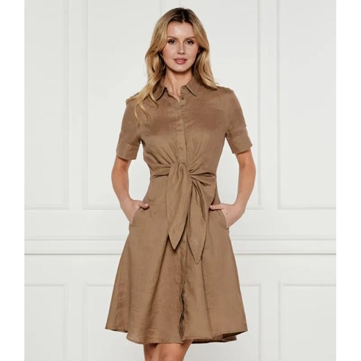LAUREN RALPH LAUREN Lniana sukienka WAKANA ze sklepu Gomez Fashion Store w kategorii Sukienki - zdjęcie 184512680