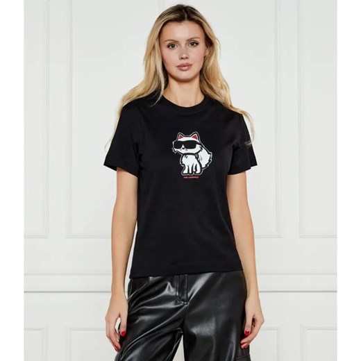 Karl Lagerfeld T-shirt IKON SKETCH CHOUPETTE | Regular Fit ze sklepu Gomez Fashion Store w kategorii Bluzki damskie - zdjęcie 184512690
