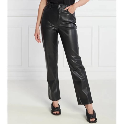Tommy Jeans Spodnie TJW JULIE PLEATHER | Straight fit | high rise ze sklepu Gomez Fashion Store w kategorii Spodnie damskie - zdjęcie 184512762