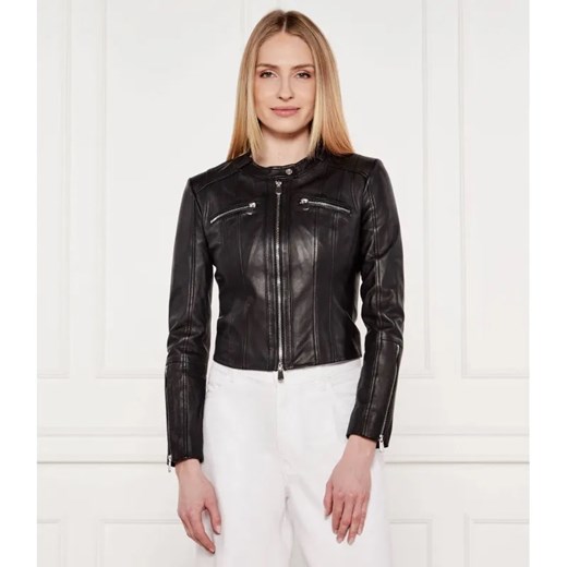 Pinko Skórzana kurtka BORDERLINE | Slim Fit ze sklepu Gomez Fashion Store w kategorii Kurtki damskie - zdjęcie 184512790