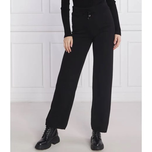 Juicy Couture Spodnie dzianinowe | Regular Fit | z dodatkiem wełny i kaszmiru ze sklepu Gomez Fashion Store w kategorii Spodnie damskie - zdjęcie 184512863