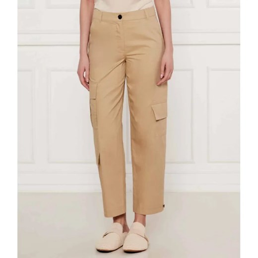 Marc Cain Spodnie cargo RENTON | Relaxed fit | z dodatkiem jedwabiu ze sklepu Gomez Fashion Store w kategorii Spodnie damskie - zdjęcie 184513070