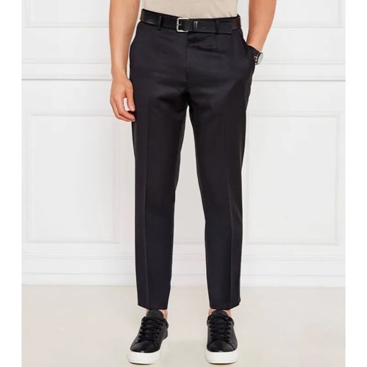 BOSS BLACK Wełniane spodnie H-Genius-DS-B1 | Slim Fit ze sklepu Gomez Fashion Store w kategorii Spodnie męskie - zdjęcie 184513140