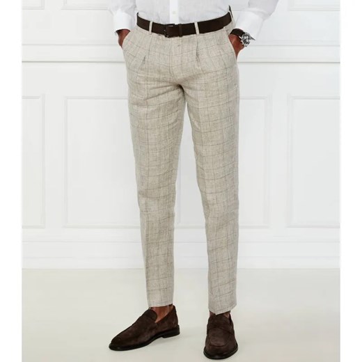 Sand Copenhagen Lniane spodnie chino Mark N | Regular Fit ze sklepu Gomez Fashion Store w kategorii Spodnie męskie - zdjęcie 184513142