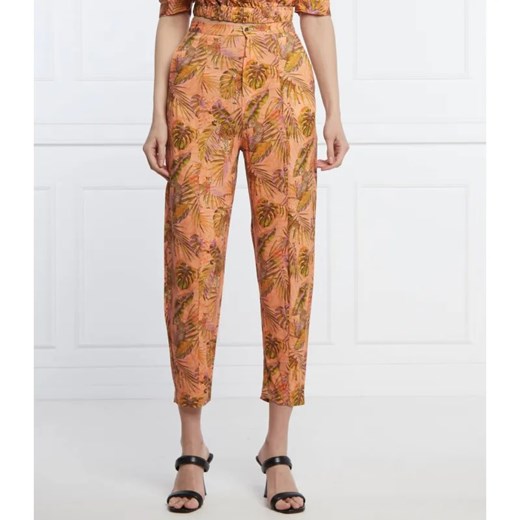 Desigual Spodnie | Regular Fit | z dodatkiem lnu ze sklepu Gomez Fashion Store w kategorii Spodnie damskie - zdjęcie 184513212