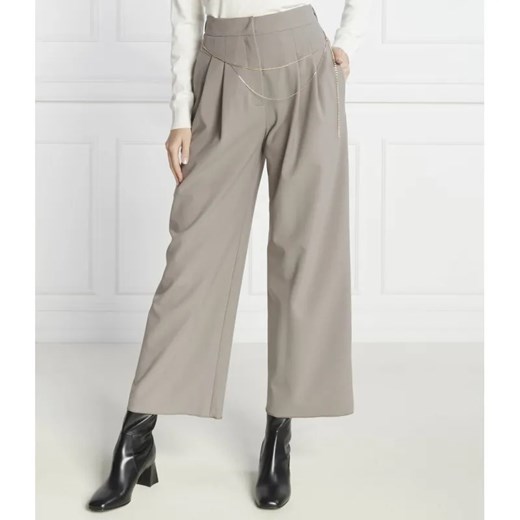 Marella Spodnie z paskiem FANTE | Regular Fit ze sklepu Gomez Fashion Store w kategorii Spodnie damskie - zdjęcie 184513243
