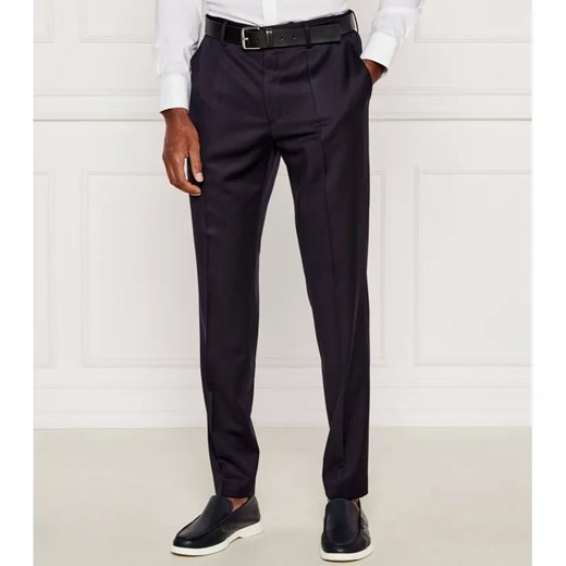 BOSS BLACK Wełniane spodnie H-Genius-DS-B1 | Slim Fit ze sklepu Gomez Fashion Store w kategorii Spodnie męskie - zdjęcie 184513272