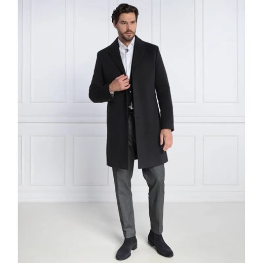 BOSS BLACK Wełniany płaszcz H-Hyde-C-224 ze sklepu Gomez Fashion Store w kategorii Płaszcze męskie - zdjęcie 184513474