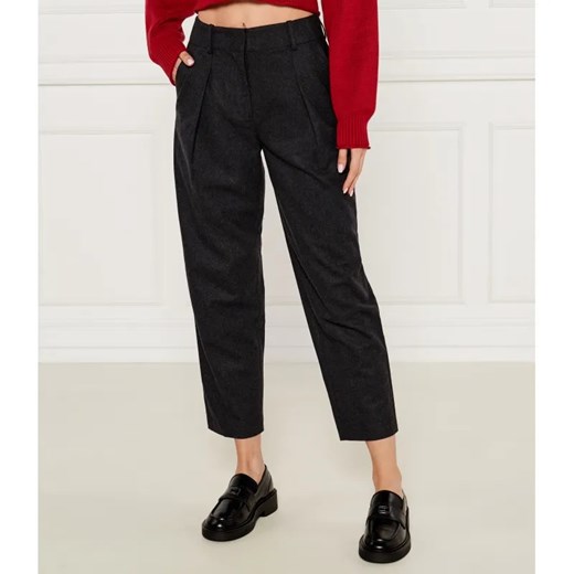 Armani Exchange Spodnie chino | Regular Fit | z dodatkiem wełny ze sklepu Gomez Fashion Store w kategorii Spodnie damskie - zdjęcie 184513483