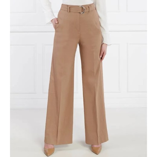 BOSS BLACK Lniane spodnie Tasena | Relaxed fit ze sklepu Gomez Fashion Store w kategorii Spodnie damskie - zdjęcie 184513881