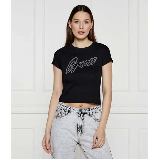 GUESS T-shirt | Cropped Fit ze sklepu Gomez Fashion Store w kategorii Bluzki damskie - zdjęcie 184514031