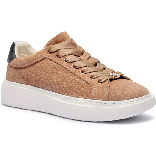 BOSS BLACK Skórzane sneakersy AMBER ze sklepu Gomez Fashion Store w kategorii Buty sportowe damskie - zdjęcie 184514043