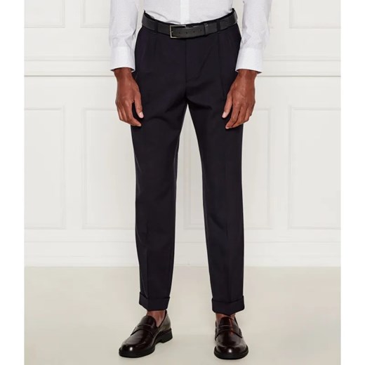 BOSS BLACK Wełniane spodnie C-Perin-DPL-TU-253 | Slim Fit ze sklepu Gomez Fashion Store w kategorii Spodnie męskie - zdjęcie 184514063