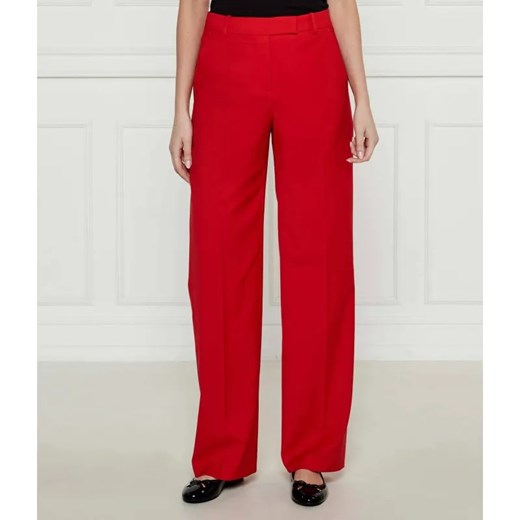 BOSS BLACK Wełniane spodnie Tilda2 | Straight fit ze sklepu Gomez Fashion Store w kategorii Spodnie damskie - zdjęcie 184514083
