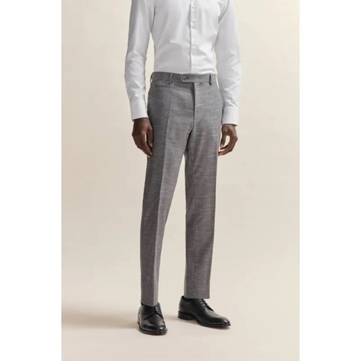 BOSS BLACK Wełniane spodnie H-Genius-241 | Regular Fit | z dodatkiem lnu ze sklepu Gomez Fashion Store w kategorii Spodnie męskie - zdjęcie 184514102