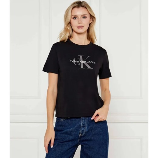 Calvin Klein Jeans T-shirt | Regular Fit ze sklepu Gomez Fashion Store w kategorii Bluzki damskie - zdjęcie 184514141