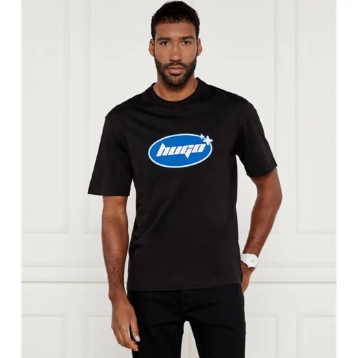 Hugo Blue T-shirt Nugoclean | Regular Fit ze sklepu Gomez Fashion Store w kategorii T-shirty męskie - zdjęcie 184514252