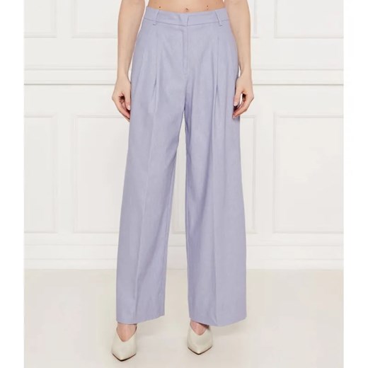 Liu Jo Lniane spodnie | flare fit ze sklepu Gomez Fashion Store w kategorii Spodnie damskie - zdjęcie 184514350