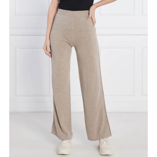 Beatrice B Wełniane spodnie dzianinowe | Relaxed fit | z dodatkiem kaszmiru ze sklepu Gomez Fashion Store w kategorii Spodnie damskie - zdjęcie 184514403