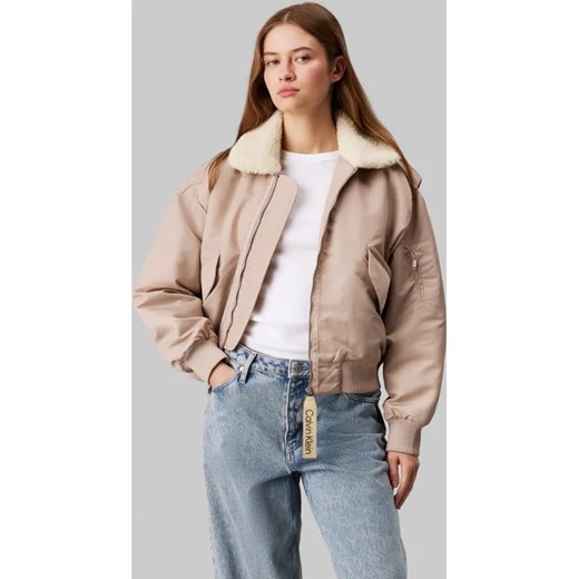 Calvin Klein Jeans Satynowa kurtka | Loose fit ze sklepu Gomez Fashion Store w kategorii Kurtki damskie - zdjęcie 184514421