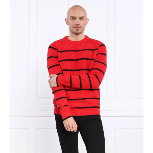 HUGO Wełniany Sweter Stom | Regular Fit | ze sklepu Gomez Fashion Store w kategorii Swetry męskie - zdjęcie 184514794