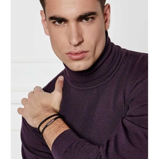 HUGO Skórzana bransoleta E-DOUBLEBRAID2-BRA ze sklepu Gomez Fashion Store w kategorii Bransolety - zdjęcie 184514820