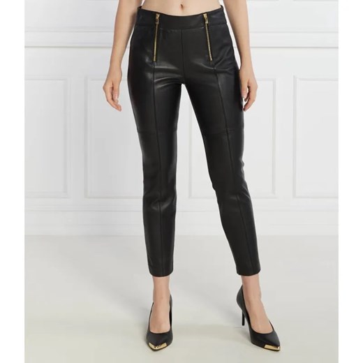 Pinko Skórzane spodnie | Slim Fit Pinko 36 wyprzedaż Gomez Fashion Store