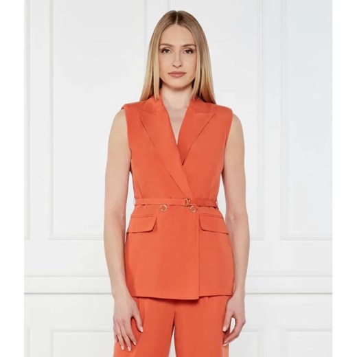 Liu Jo Kamizelka | Regular Fit | z dodatkiem lnu ze sklepu Gomez Fashion Store w kategorii Kamizelki damskie - zdjęcie 184515094