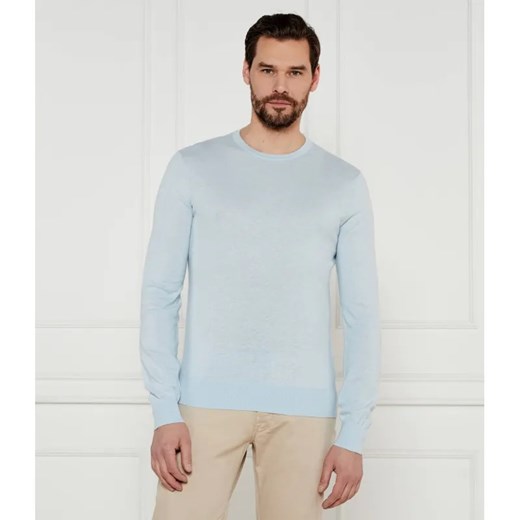 TIGER OF SWEDEN Sweter Connor L | Slim Fit | z dodatkiem lnu ze sklepu Gomez Fashion Store w kategorii Swetry męskie - zdjęcie 184515142