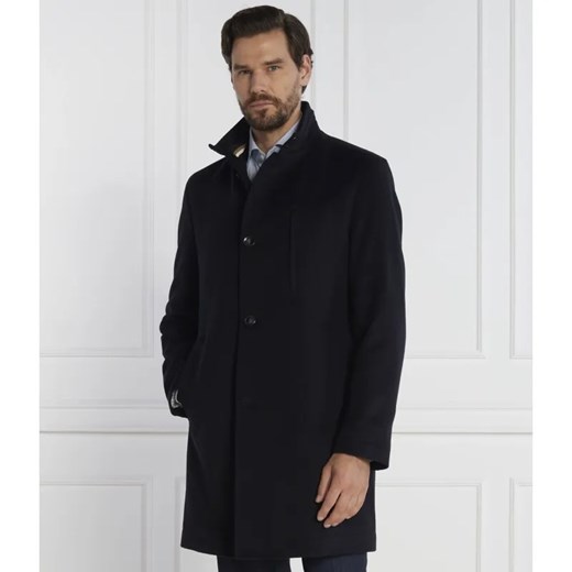 BOSS BLACK Wełniany płaszcz Hyde Standup | z dodatkiem kaszmiru ze sklepu Gomez Fashion Store w kategorii Płaszcze męskie - zdjęcie 184515580