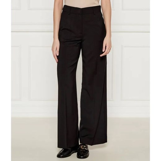 Weekend MaxMara Wełniane spodnie VISIVO | flare fit ze sklepu Gomez Fashion Store w kategorii Spodnie damskie - zdjęcie 184515732