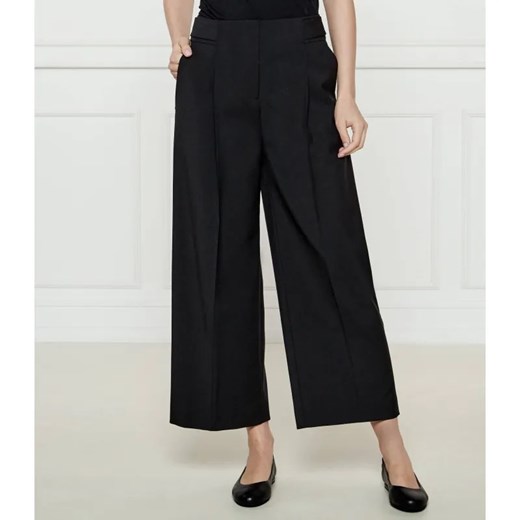 BOSS BLACK Wełniane spodnie Tamania | Regular Fit | high waist ze sklepu Gomez Fashion Store w kategorii Spodnie damskie - zdjęcie 184515812