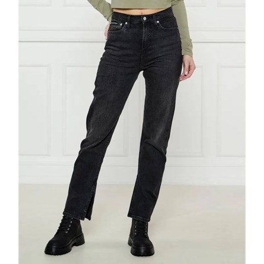Calvin Klein Jeans Jeansy | Straight fit | high waist ze sklepu Gomez Fashion Store w kategorii Jeansy damskie - zdjęcie 184515813