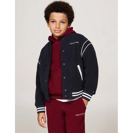 Tommy Hilfiger Polarowa kurtka bomber | Oversize fit ze sklepu Gomez Fashion Store w kategorii Kurtki chłopięce - zdjęcie 184515890