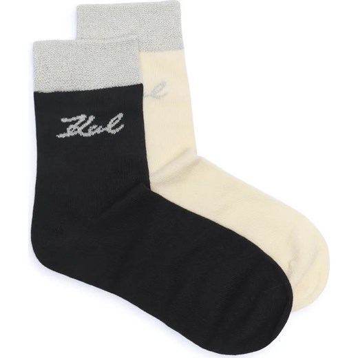 Karl Lagerfeld Skarpety 2-pack k/signature Karl Lagerfeld One Size okazja Gomez Fashion Store
