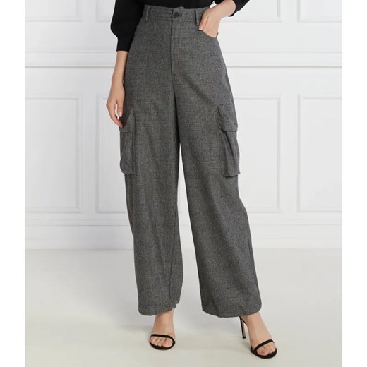 Pinko Spodnie | flare fit | z dodatkiem wełny ze sklepu Gomez Fashion Store w kategorii Spodnie damskie - zdjęcie 184516034