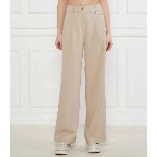 Joop! Spodnie Polly | flare fit | z dodatkiem lnu ze sklepu Gomez Fashion Store w kategorii Spodnie damskie - zdjęcie 184516303