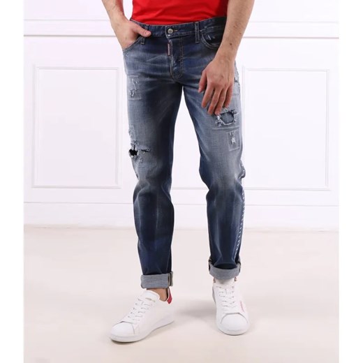 Dsquared2 Jeansy Stapled | Slim Fit ze sklepu Gomez Fashion Store w kategorii Jeansy męskie - zdjęcie 184516440