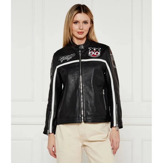 Pinko Skórzana kurtka GABRIEL | Regular Fit ze sklepu Gomez Fashion Store w kategorii Kurtki damskie - zdjęcie 184516454