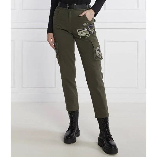 Aeronautica Militare Spodnie cargo | Regular Fit ze sklepu Gomez Fashion Store w kategorii Spodnie damskie - zdjęcie 184517000