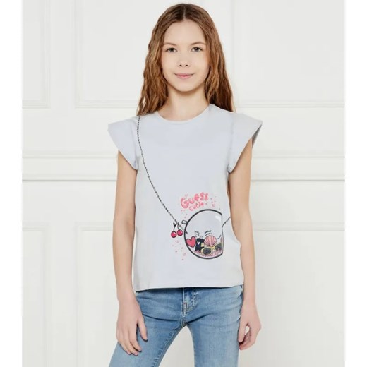 Guess T-shirt | Regular Fit ze sklepu Gomez Fashion Store w kategorii Bluzki dziewczęce - zdjęcie 184517304